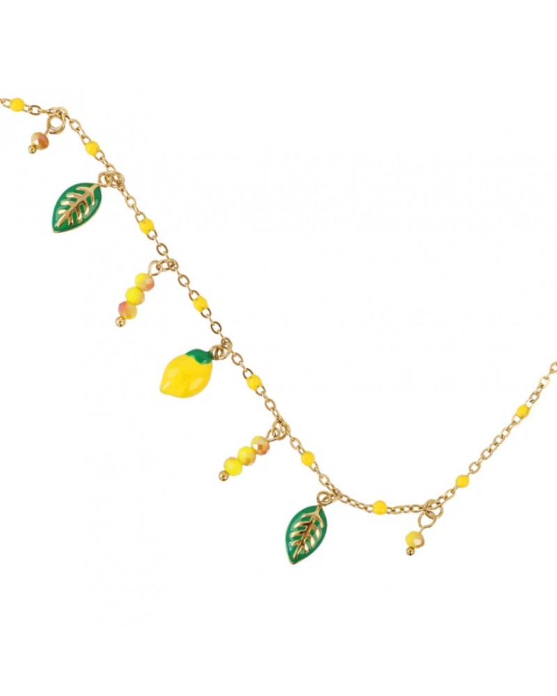 Tobillera acero charms esmaltados Anartxy