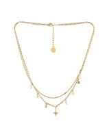 Collar acero doble cadena Anartxy