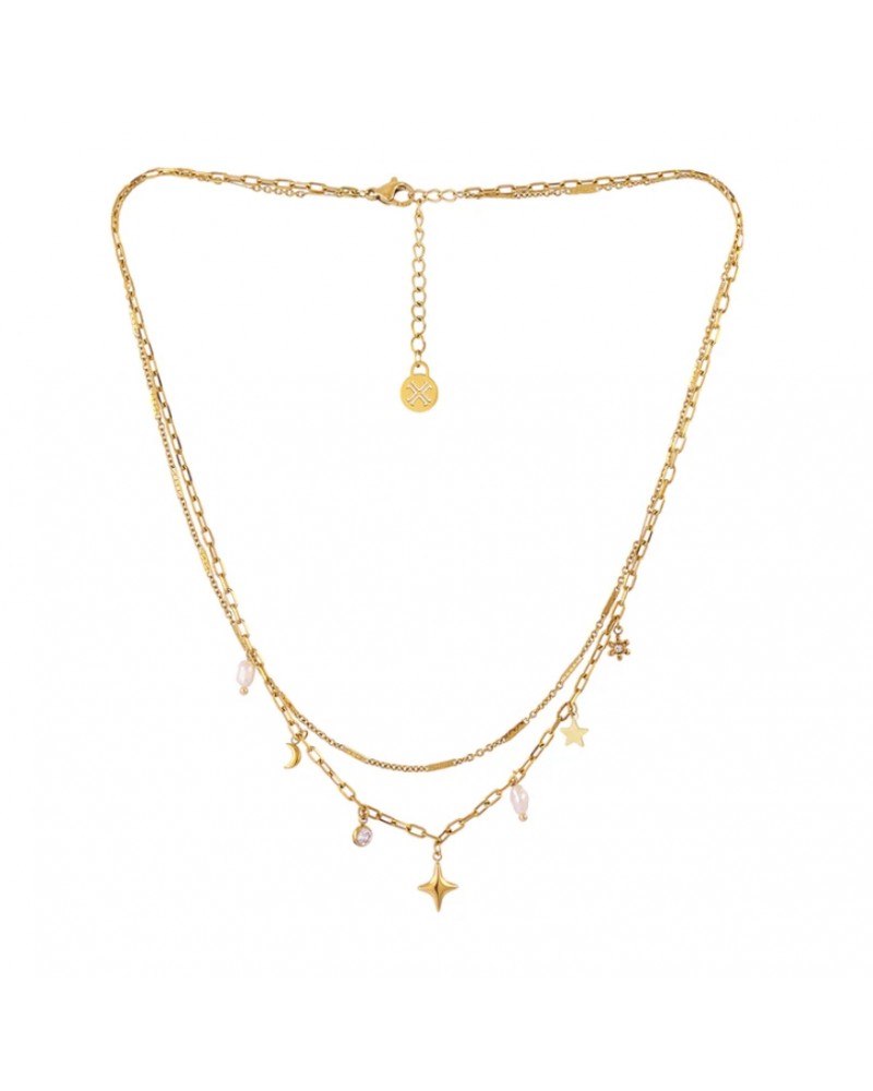 Collar acero doble cadena Anartxy