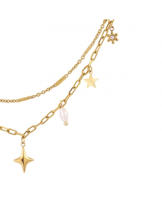 Collar acero doble cadena Anartxy