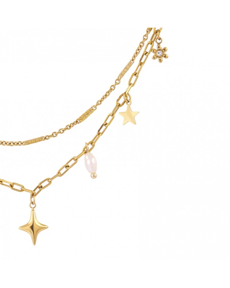 Collar acero doble cadena Anartxy