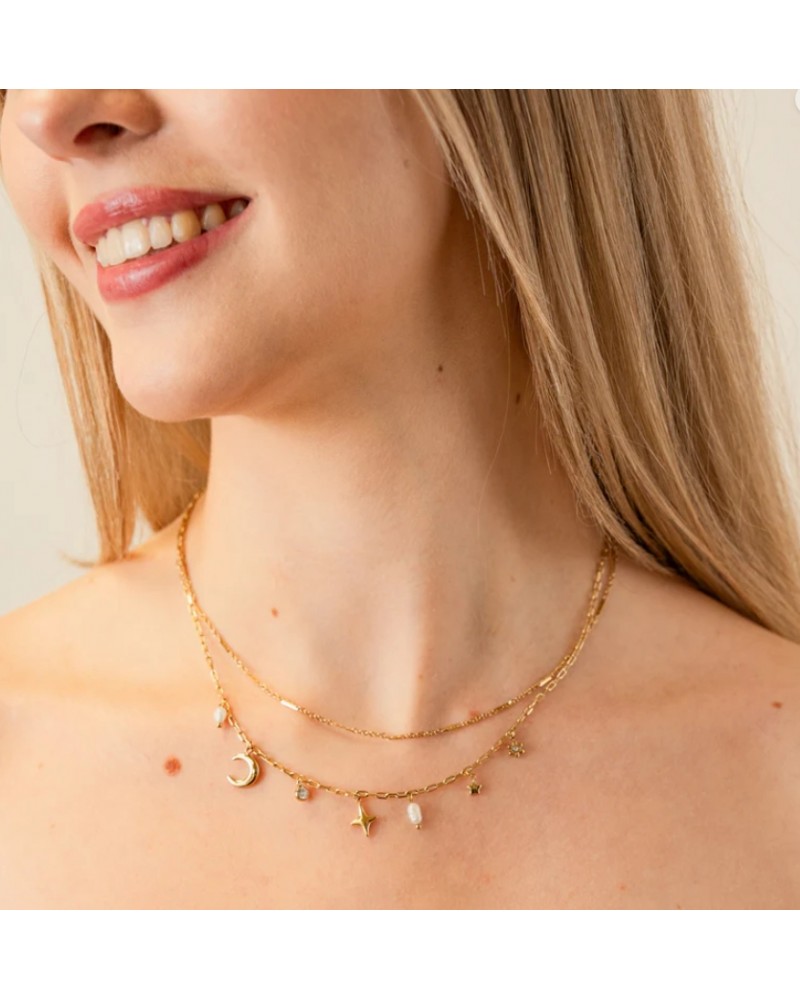 Collar acero doble cadena Anartxy