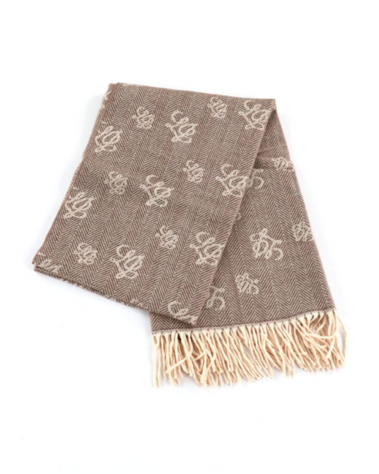 Pañuelo monograma con flecos Liujo