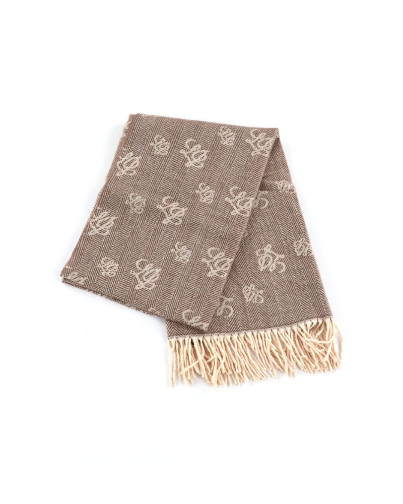 Pañuelo monograma con flecos Liujo