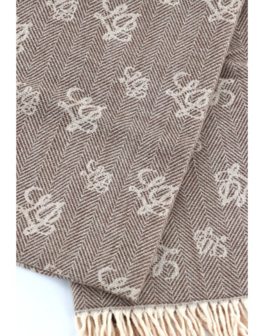 Pañuelo monograma con flecos Liujo
